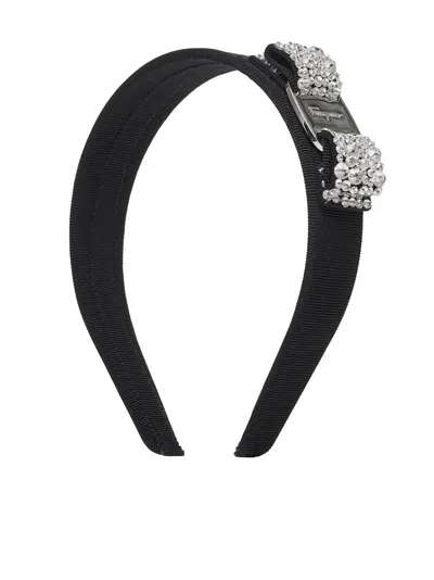 Ferragamo Headband In Black