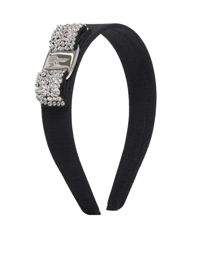 Ferragamo Headband In Black