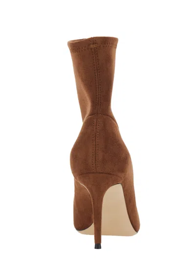 Casadei Stretch Camel Pointed-toe Ankle Boot In Brown