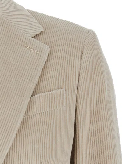 Max Mara Cotton-cashmere Blend Blazer In Multi