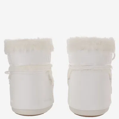 Moon Boot Padded Tech Fabric Snow Boot In White