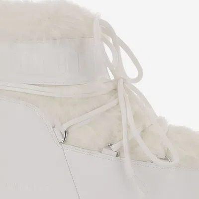 Moon Boot Padded Tech Fabric Snow Boot In White