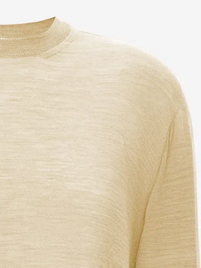 Jil Sander Wool And Cashmere Blend Sweater In Yellow