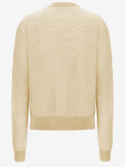 Jil Sander Wool And Cashmere Blend Sweater In Yellow