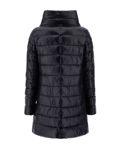 Herno Amelia Quilted High-neck Down Jacket In Black