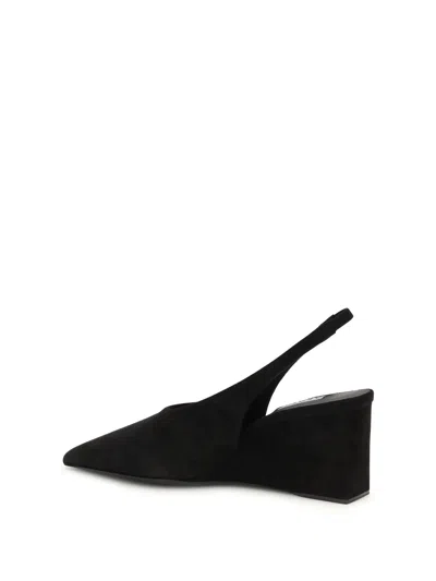 Alaïa Alaia Black Suede Open-back Wedge Shoe In Black