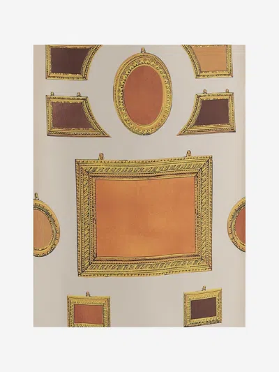 Versace Printed Silk Skirt In Neutral