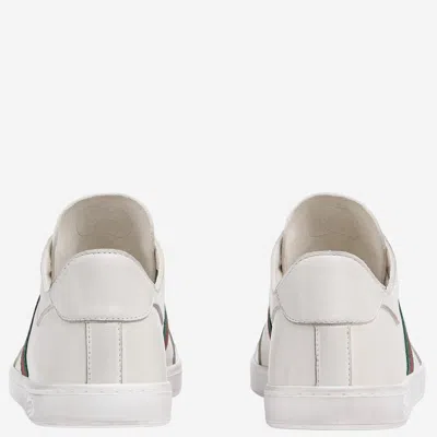 Gucci Leather Sneaker In White