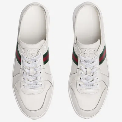 Gucci Leather Sneaker In White