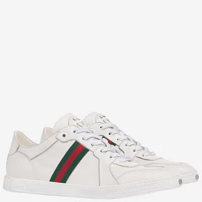 Gucci Leather Sneaker In White