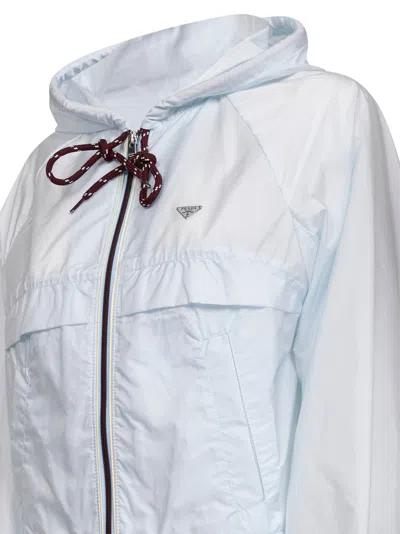 Prada Re-nylon Hooded Jacket In Multi