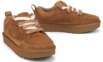 Ugg Front Laceup Sneakers In Brown