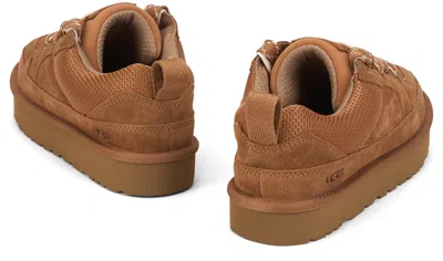 Ugg Front Laceup Sneakers In Brown