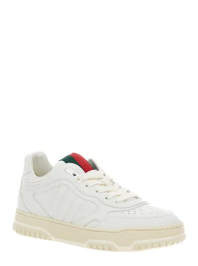 Gucci Interlocking G Web-detailed Sneaker In White