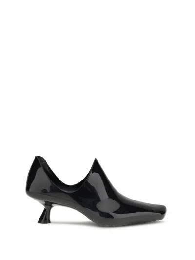 Loewe Emily Aqua Ankle Boot In Black