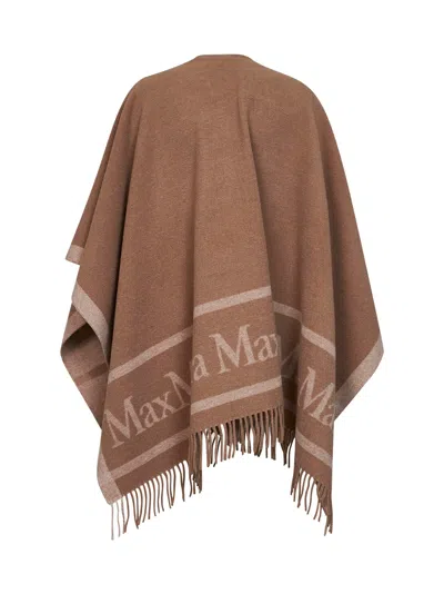 Max Mara Cape In Brown