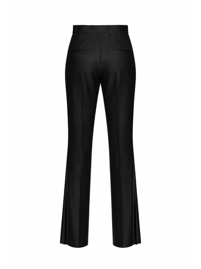 Giuseppe Di Morabito Flared Virgin Wool Trousers In Black