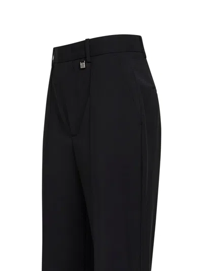 Giuseppe Di Morabito Flared Virgin Wool Trousers In Black