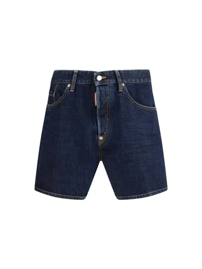 Dsquared2 Bro Bermuda Shorts In Blue