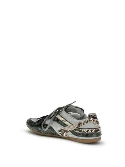Miu Miu Python Print Leather Sneaker In Multi