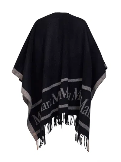 Max Mara Hilde Cape In Blue