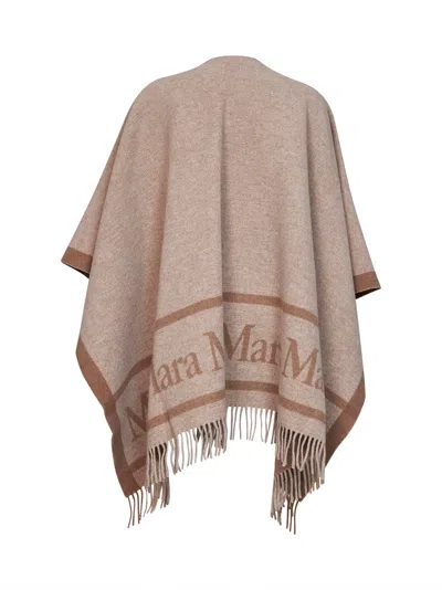 Max Mara Hilde Cape In Brown