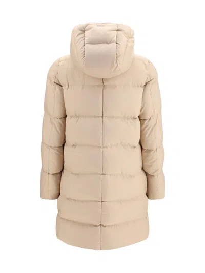 Herno Quilted Down Down Jacket In Beige