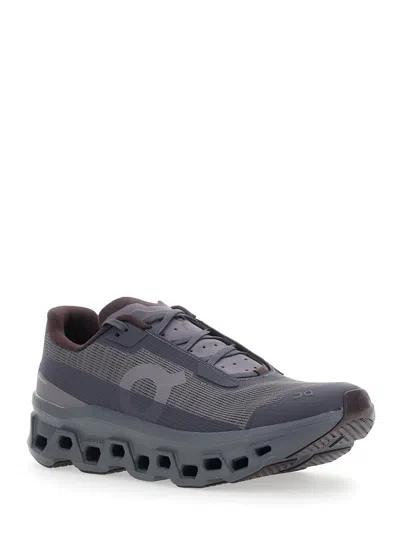 On Tech-fabric Chunky-sole Sneaker In Multi