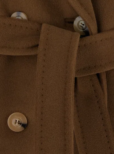 Max Mara Madame Coat In Brown