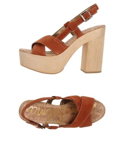 Shop Sam Edelman Sandals In Rust