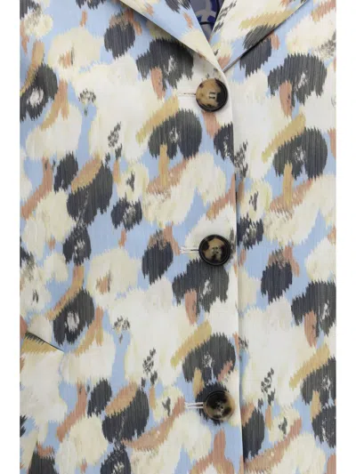 Marni Floral-printed Polyester Parka Coat In White