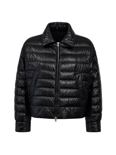 Herno Quilted Down Down Jacket In Black