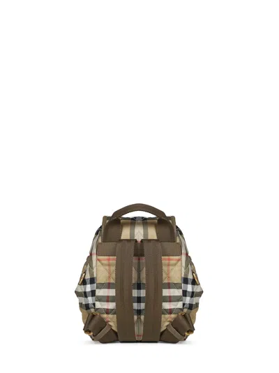 Burberry Horseshoe Mini Backpack In Beige