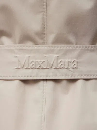 Max Mara Studio Trench Coat In Neutral