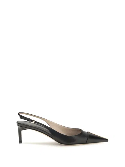 Tom Ford Leather Slingback Pump In Black