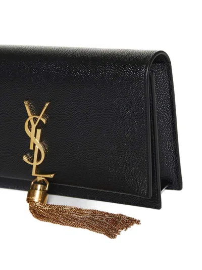 Saint Laurent Kate Wallet In Black