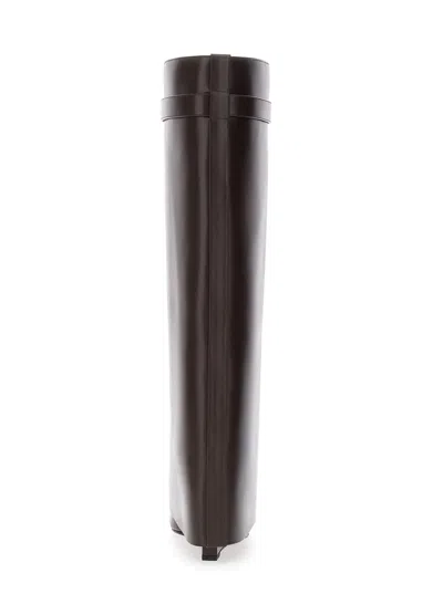Givenchy Pointed-toe Calf Leather Boot In Brown