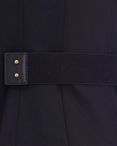 Elisabetta Franchi Technical Stretch Polyamide Blazer In Black