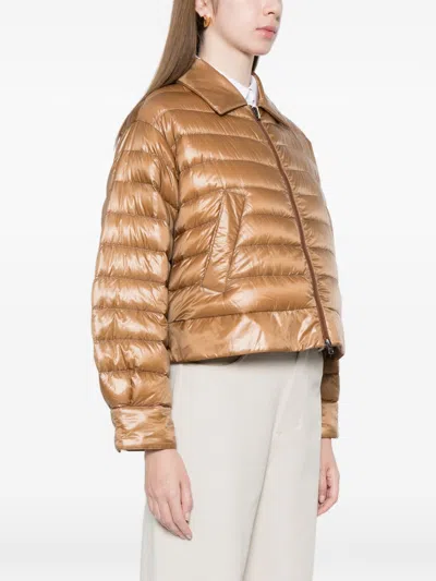 Herno Quilted Down Down Jacket In Burgundy