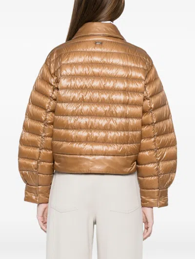 Herno Quilted Down Down Jacket In Burgundy