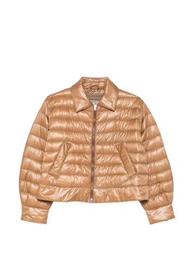 Herno Quilted Down Down Jacket In Burgundy