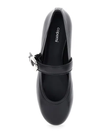 Coperni Leather Mary Jane Ballerina Flat In Black