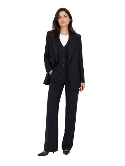 Max Mara Studio Pant Suit In Blue