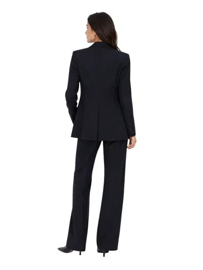 Max Mara Studio Pant Suit In Blue