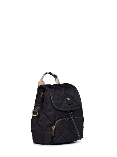 Burberry Horseshoe Mini Backpack In Black