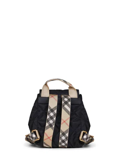 Burberry Horseshoe Mini Backpack In Black