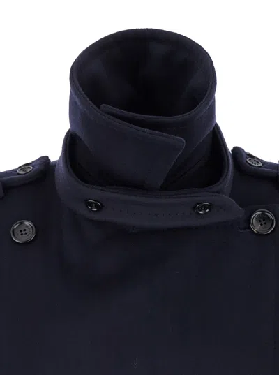 Max Mara Laveno Coat In Blue