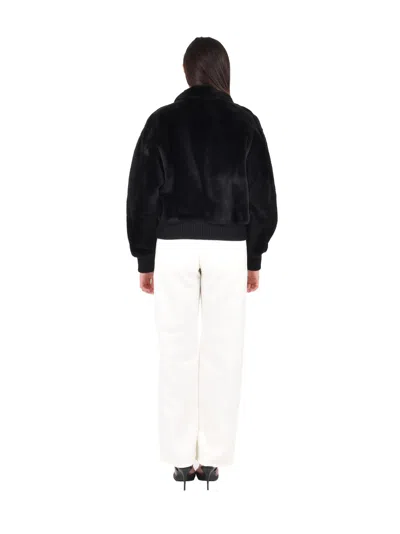 Max Mara Alpaca And Virgin Wool Blend Jacket In Black