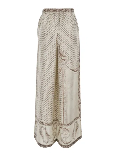Max Mara Rive Trousers In Beige