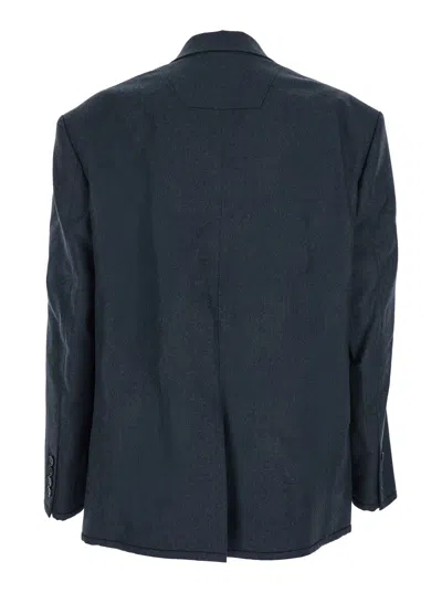 Juunj Juun.j Double-breasted Wool Blazer In Gray